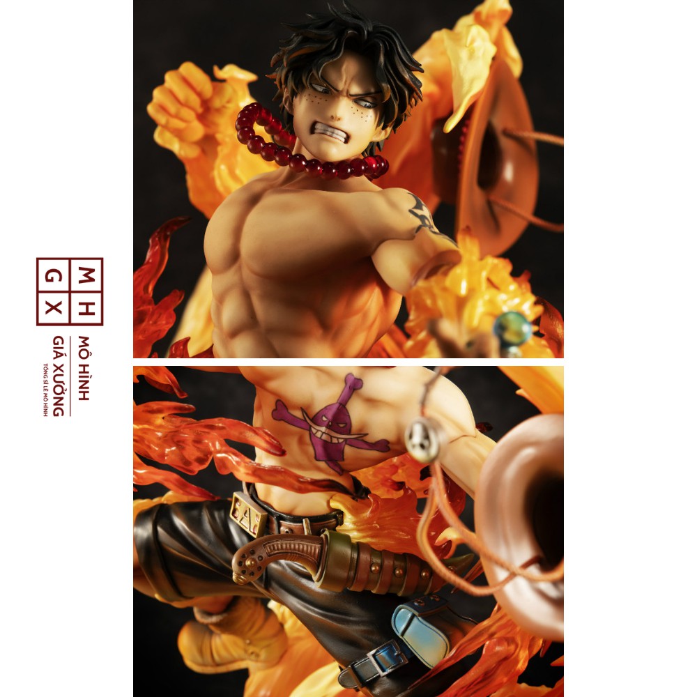 Mô Hình Hỏa Quyền Portgas. D. Ace Trạng thái chiến đấu Cao 25cm  - Figure tượng Gol. D. Ace One Piece