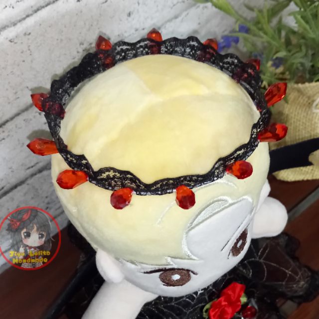 Outfit doll 20cm - Váy Halloween mạng nhện cánh dơi