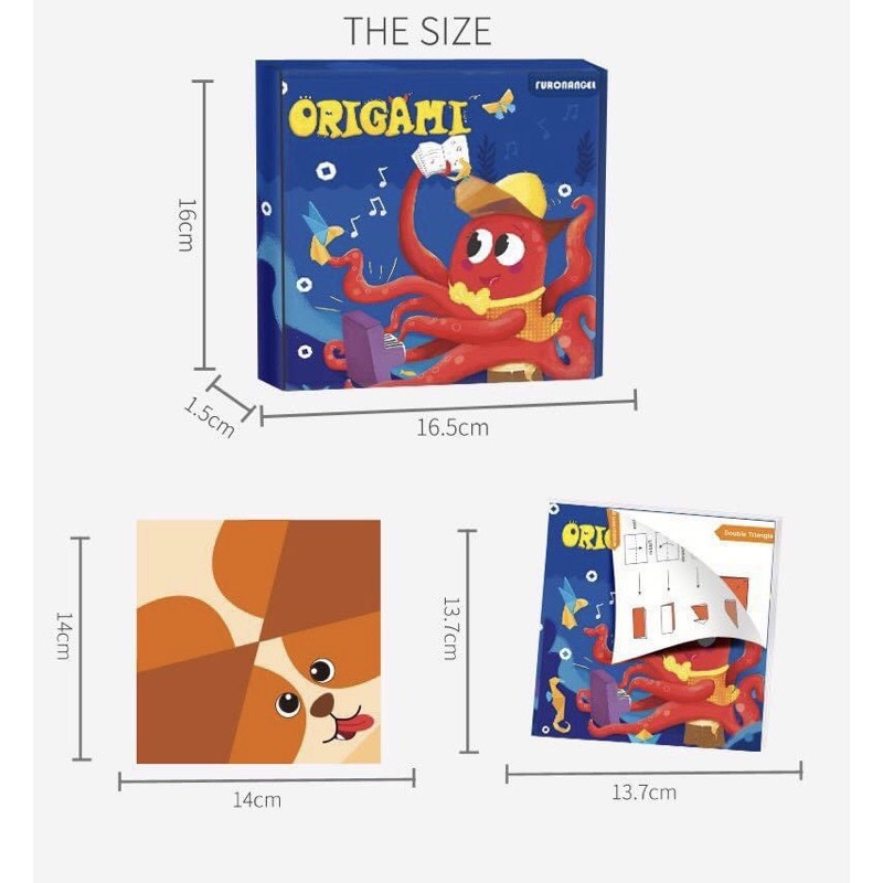 [Deal HOT]- Bộ Gấp Giấy FUN ORIGAMI 144 Tờ