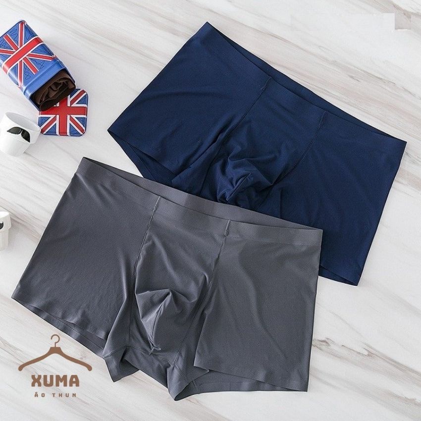 [ Free Ship ] Quần sịp đùi quần lót nam xu đúc thun lạnh trơn cotton con dãn thoải mái 4 chiều xuma