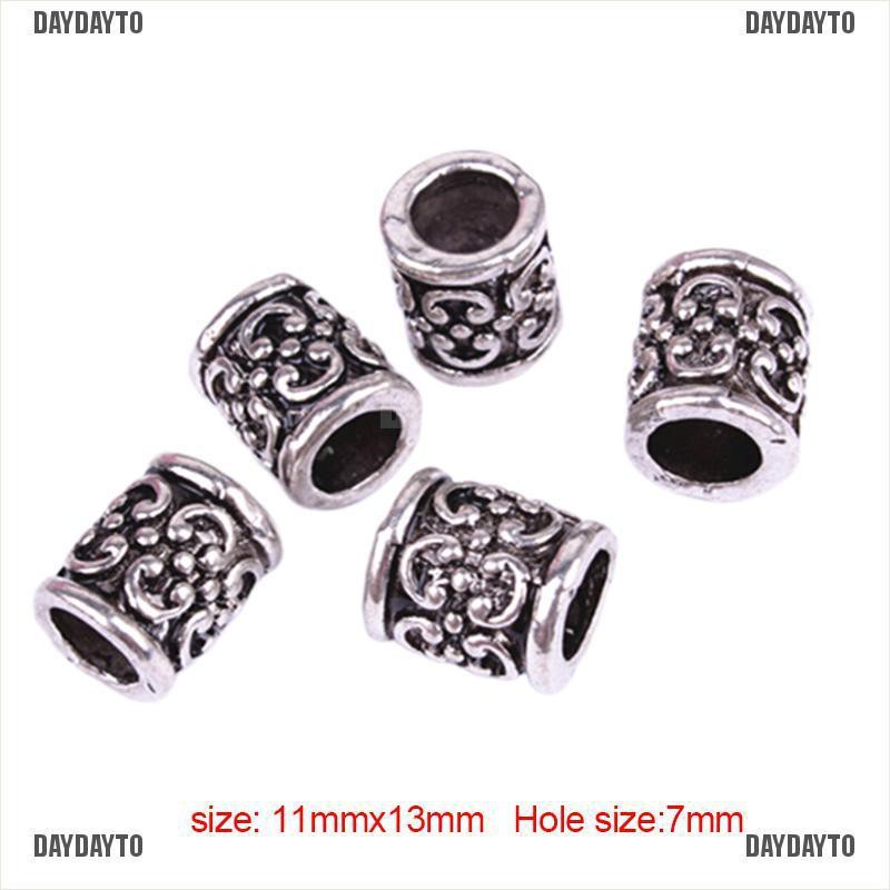 Bộ 5 Hạt Hợp Kim Bện Tóc Phong Cách Viking Cổ Điển