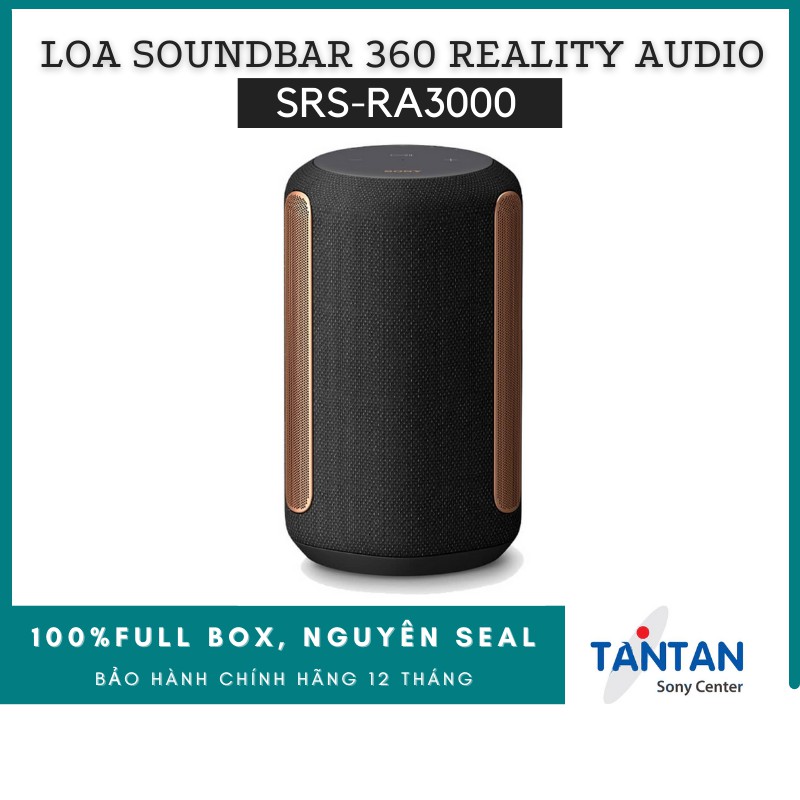 Loa SOUNDBAR BLUETOOTH Sony SRS-RA3000 l Kết nối Wi-Fi - TV BRAVIA® tương thích - Chống ẩm - 360 Reality Audio