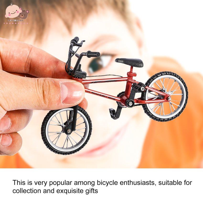 [HOT]Mini Size Simulation Alloy Finger Bike Children Kid Funnt Mini Finger Bike Toy