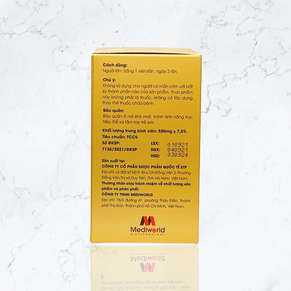 Viên uống bảo vệ da và bổ sung collagen Mediworld UV ALGAE PROTECTION - Miền Thảo Mộc