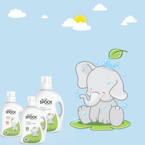 Nước giặt xả chiết xuất thiên nhiên cho trẻ từ 6 tháng Dr. Spock Organics- 2lít