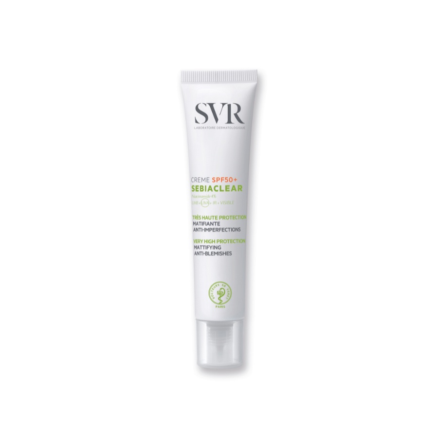 [Mã BMBAU50 giảm đến 50K đơn Kem làm giảm mụn và chống nắng cao SVR SEBIACLEAR Creme SPF50+ 40ml