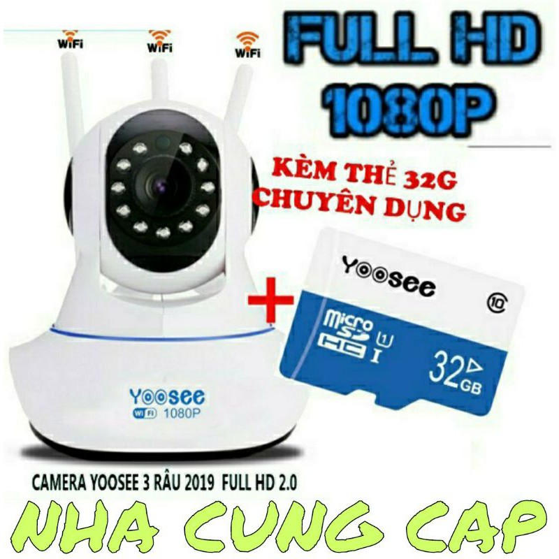 CAMERA FULL HD 1080P KÈM THẺ 3 RÂU