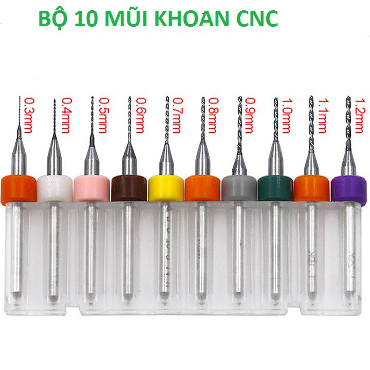 10 MŨI KHOAN CNC