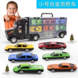 Đồ chơi Xe container chở xe ô tô cho bé