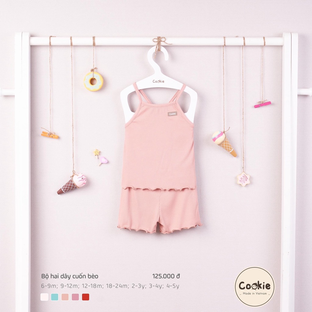 Bộ quần áo bèo hai dây Cookie (6 tháng- 5 tuổi)