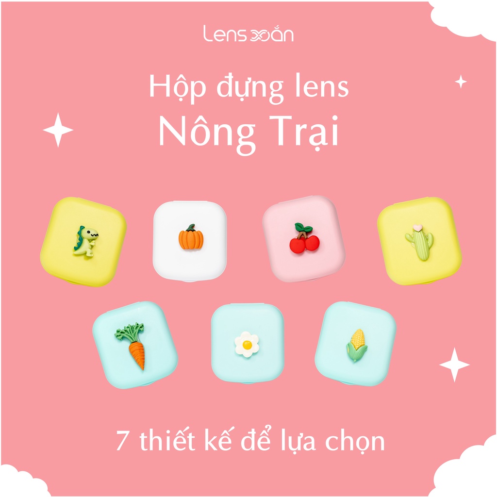 HỘP ĐỰNG KÍNH ÁP TRÒNG / LENS NÔNG TRẠI  ( Bao gồm: que đeo lens,gắp lens, lọ chiết ngâm, khay đựng, gương) | Lens Xoắn