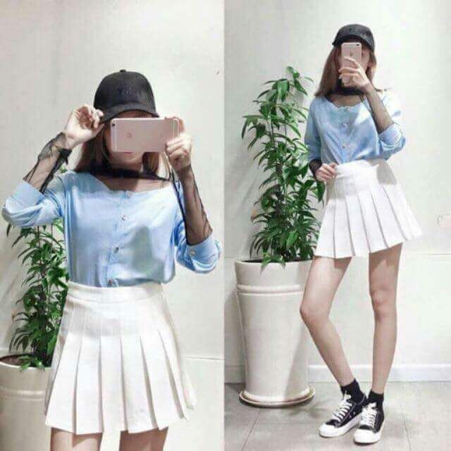 Chân váy Tennit_Chân váy ngắn chiết li có quần trong | BigBuy360 - bigbuy360.vn