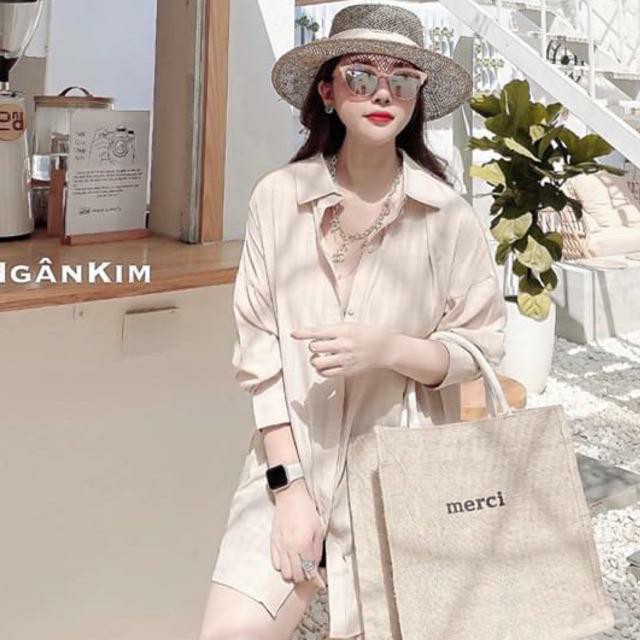 BÁN SỈ SƠ MI ĐŨI OVERSIZE 4 MÀU