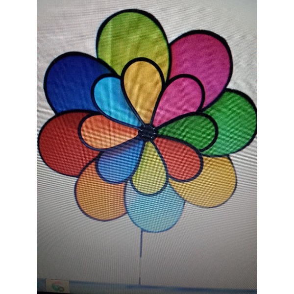 Chong chóng 2 lớp.Cầu vồng 8 cánh