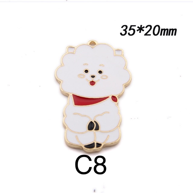 Charm kim loại hình BT21