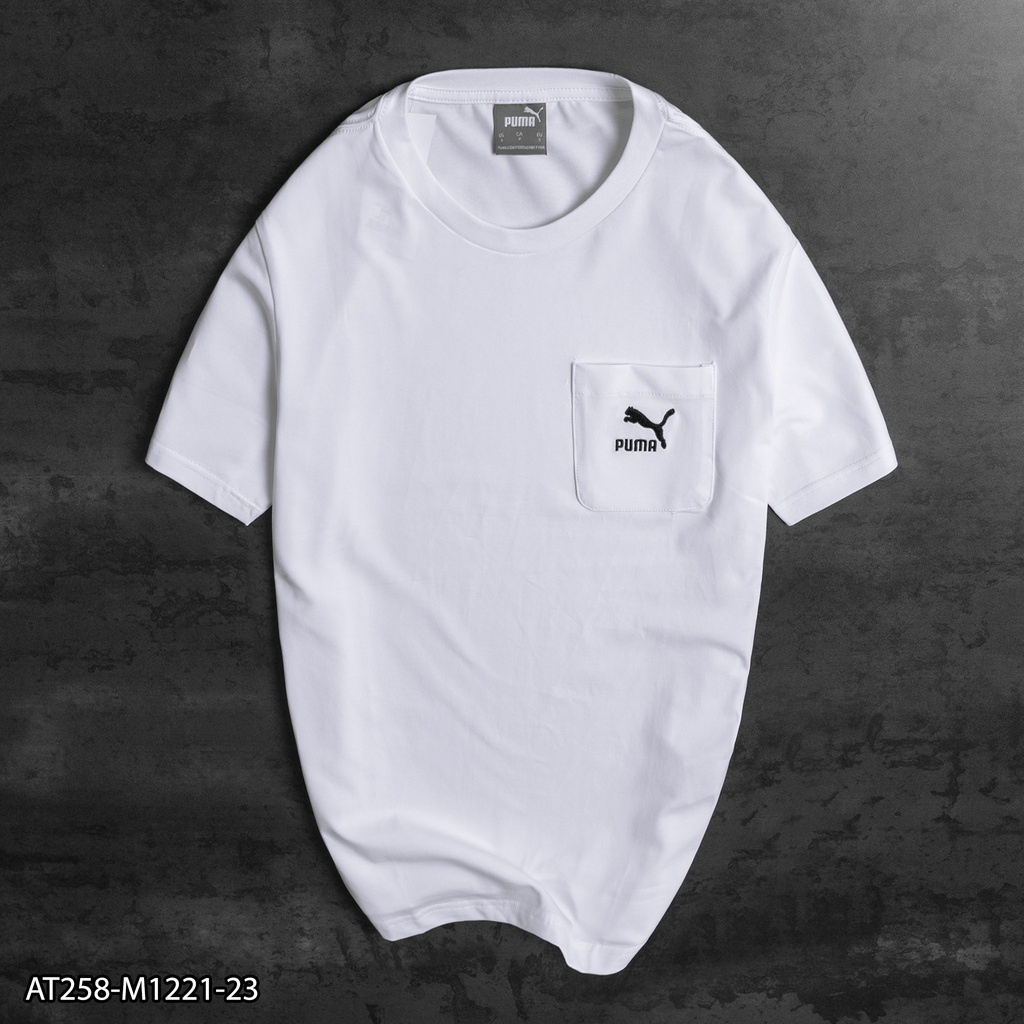 Áo thun P.U.M.A có túi 100% Cotton AT258 - áo thun nam
