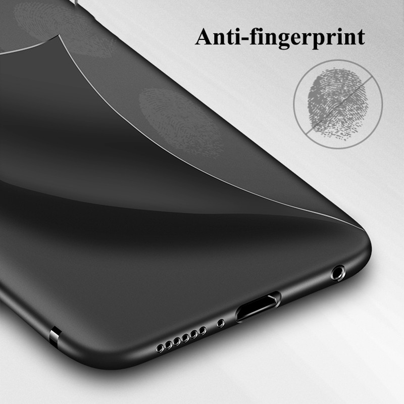 Ốp điện thoại màu đen nhám thiết kế cực mỏng dành iPhone 11 Pro Max 6 6s 7 8 Plus X Xs XR