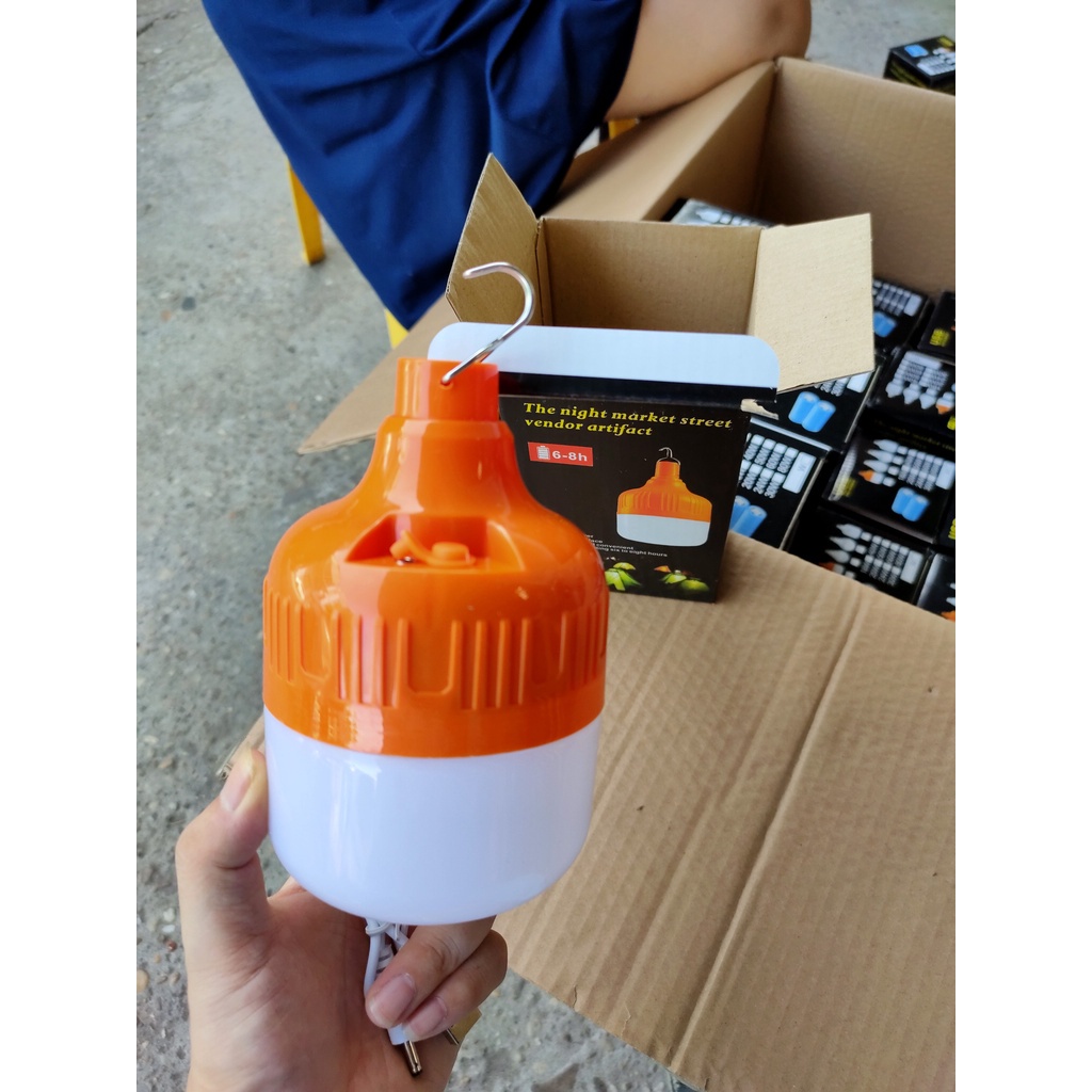 Bóng đèn led tích điện 6-8h loại 100w siêu sáng - Có thể sạc