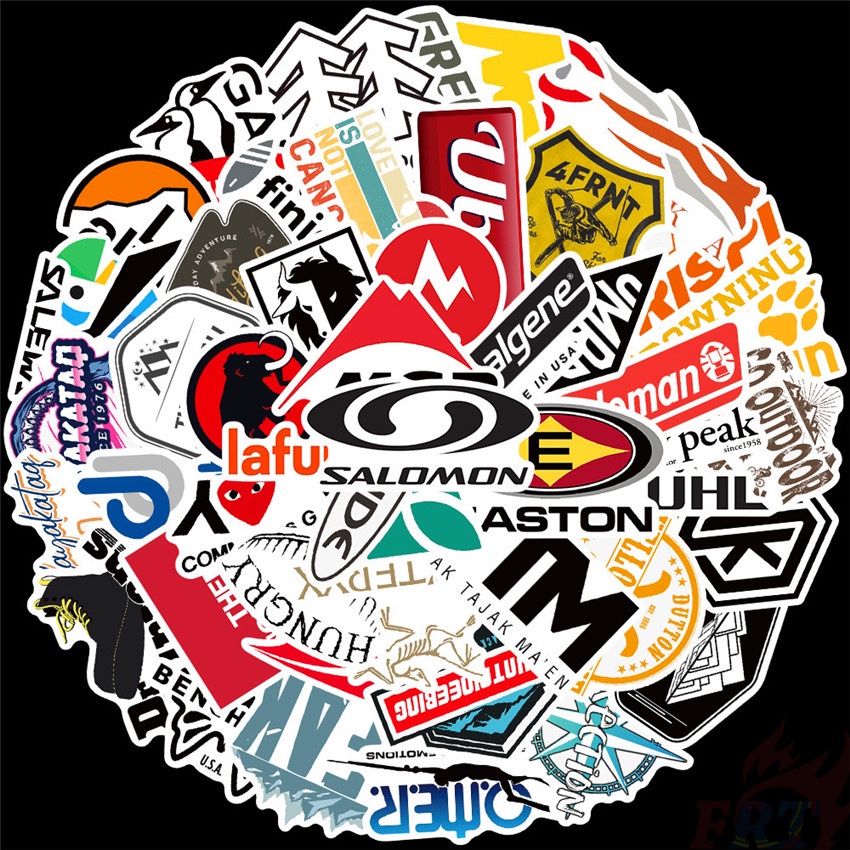 ❉ Fashion Outdoor Brand Series 01 Stickers ❉ 50Pcs/Set DIY Fashion Mixed Luggage Laptop Skateboard Doodle Stickers