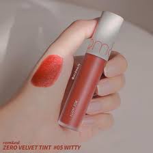 Son Kem Lì Romand Màu Đỏ Gạch Zero Velvet Tint 05 Witty