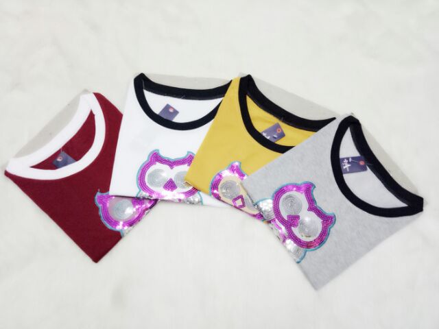 Áo thun nữ thêu cú siêu xinh