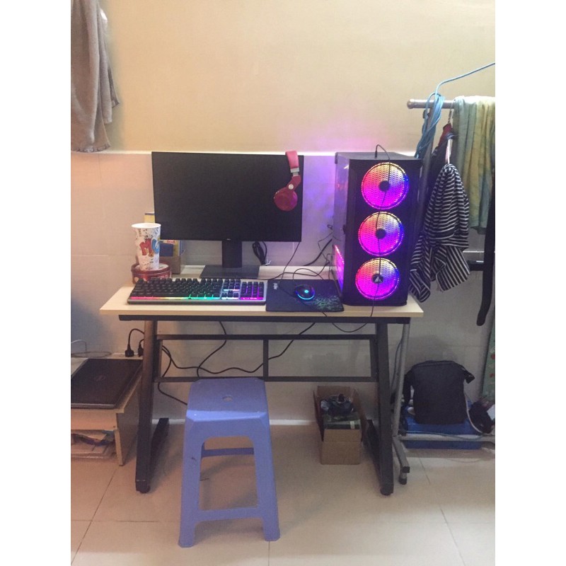 Bàn làm việc, bàn gaming chân Z đen kt 50x1m, cao 75cm, gỗ MDF giá tại xưởng | BigBuy360 - bigbuy360.vn