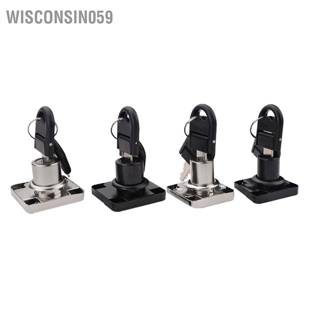 Wisconsin059 Cabinet Door Lock Anti Theft Zinc Alloy Polished Rustproof with Key for Home Drawer Furniture Office File