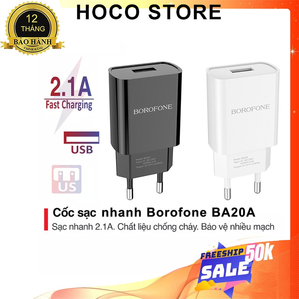 CỦ SẠC/CỐC SẠC NHANH 2 CỔNG HOCO C39 USB màn hình LCD hiển thị điện áp 5V-2.4A 12W cho Ip và Android