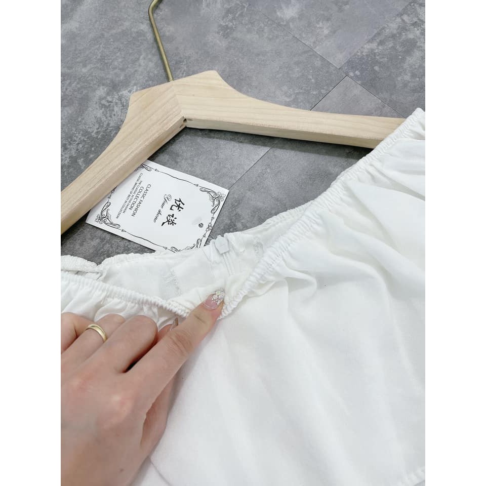 Váy bèo đũi trễ vai