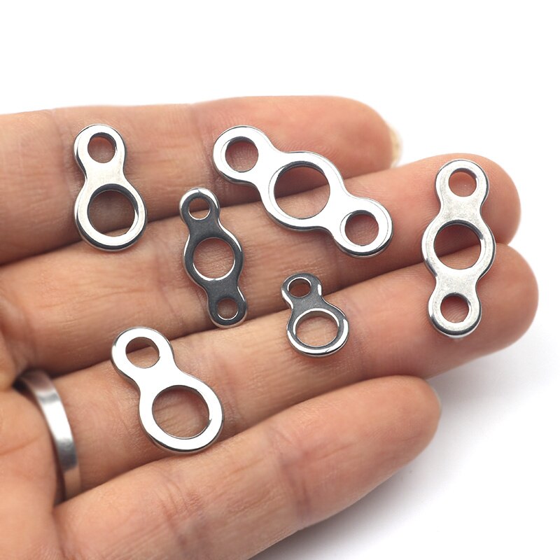 Túi 10 Khoen Móc Câu Hình Số 8 Bằng Thép Không Gỉ