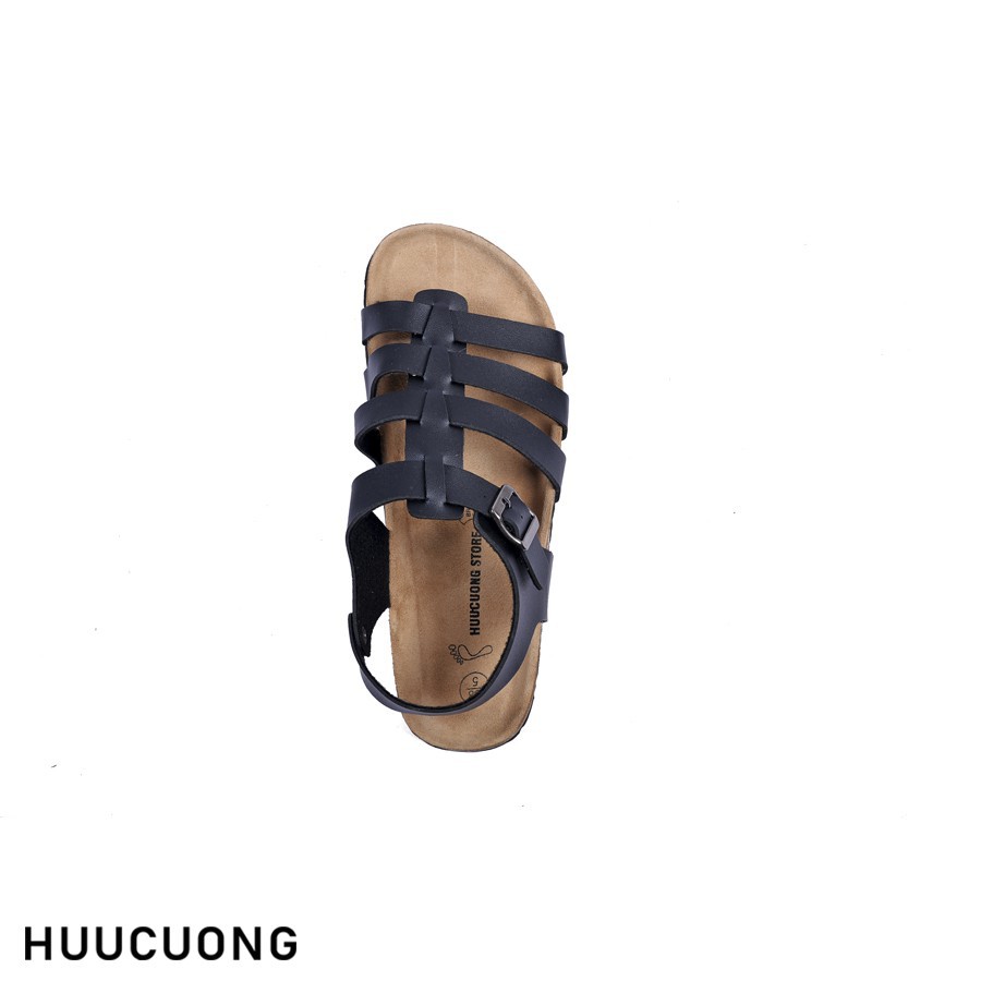 [ Freeship ] Giày Sandal Chiến Binh Đen Pu - Mã 2160