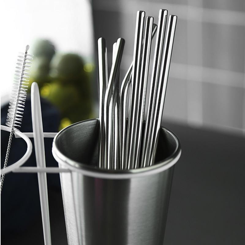 Set 2 ống hút inox kèm cọ rửa thân thiện môi trường 2241 shop Đức Tài Store