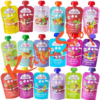 TRÁI CÂY / HOA QUẢ NGHIỀN HỮU CƠ FRUCHTBAR ĐỨC CHO BÉ 100GR