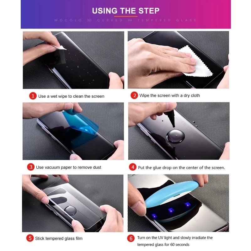 Kính cường lực keo UV Cho OPPO Reno 10 Pro+ 9 8T 6 5 4 Pro Plus Find X5 X3 X2 Reno10 Reno8T Reno6 Reno5 Reno4 Pro 4G 5G 2022 2023