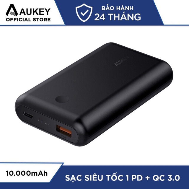 Pin sạc dự phòng Aukey PB-XD10 Power Delivery 2 chiều Sạc nhanh Quick Charge 3.0 (Chính Hãng)