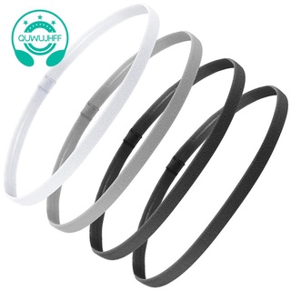 Set 4 băng đô cài tóc co giãn chống trượt phong cách thể thao cho nam và nữ