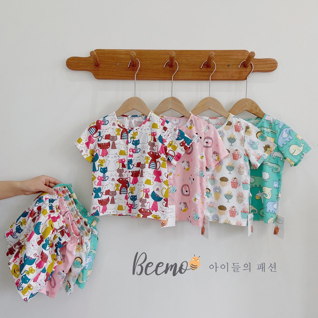 BỘ NGẮN TAY BEEMO NHIỀU HỌA TIẾT DỄ THƯƠNG CHO BÉ TỪ 11-25KG