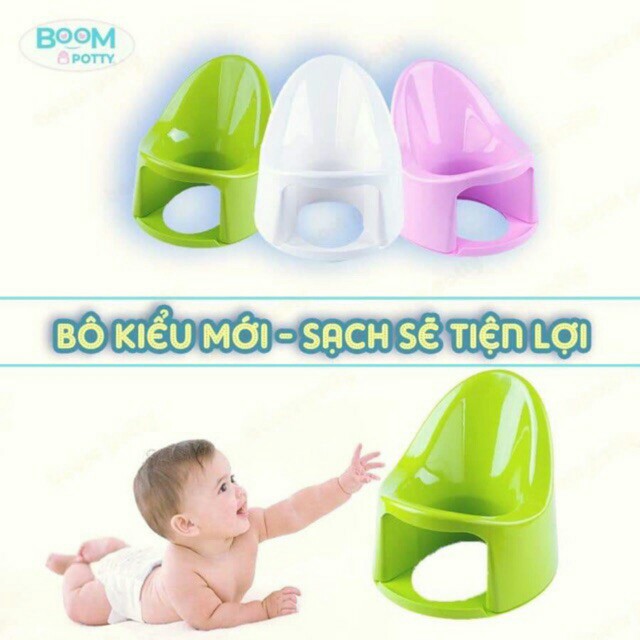 Boom Potty, Bô rửa đa năng, Bô rửa cải tiến rất tiện lợi đặt trên bồn cầu, Bô tập đi vệ sinh cho bé từ 8 tháng