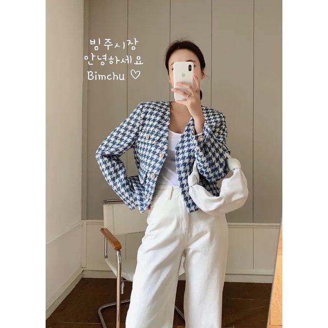 Áo Khoác Dạ Dáng Ngắn Kẻ Caro Sang Chảnh [ HÀNG SIÊU ĐẸP ]- S13 | BigBuy360 - bigbuy360.vn