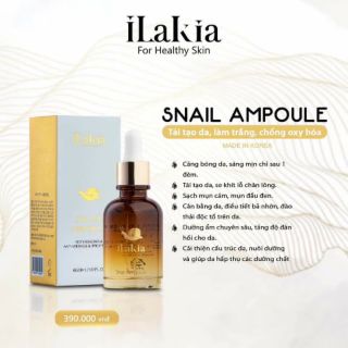 Serum ốc sên ilakia 30ml gia 390k giam 250 k