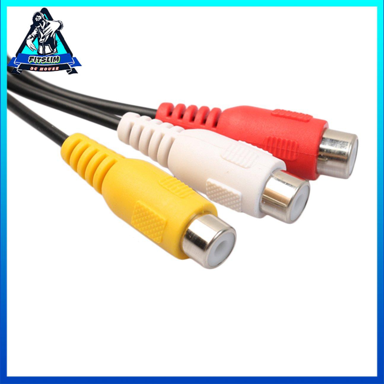 Cáp Chuyển Đổi 4 Pin S-Video Sang 3 Rca Cho Laptop
