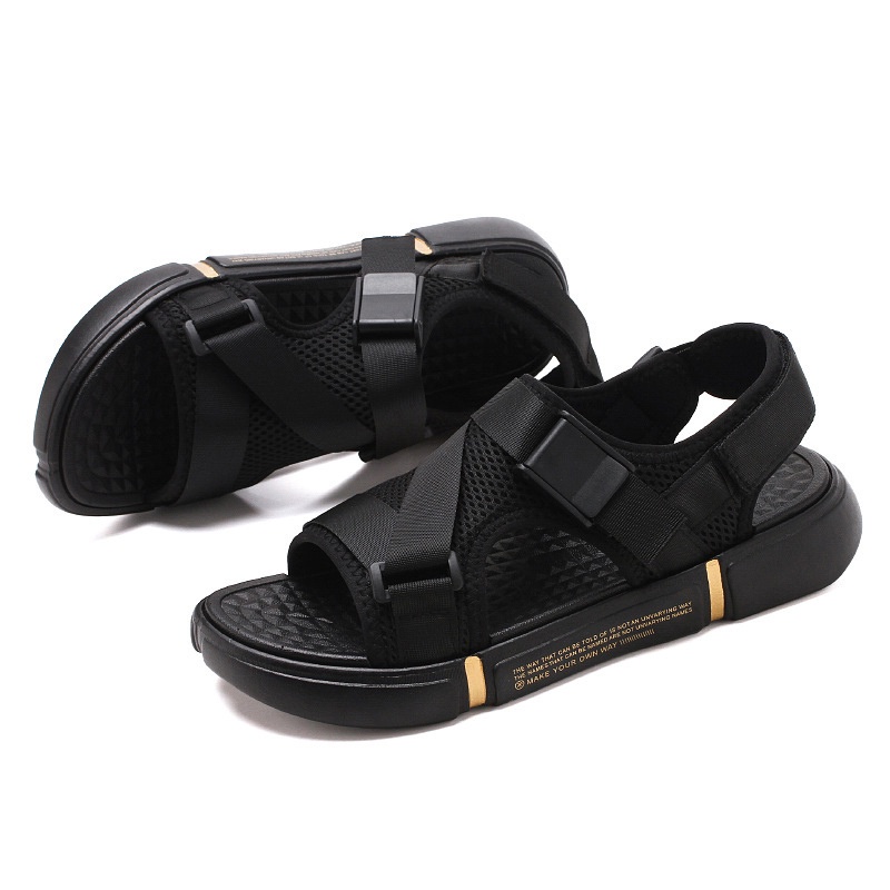 Dép quai ngang Nam, Sandal quai hậu đi học Dp24