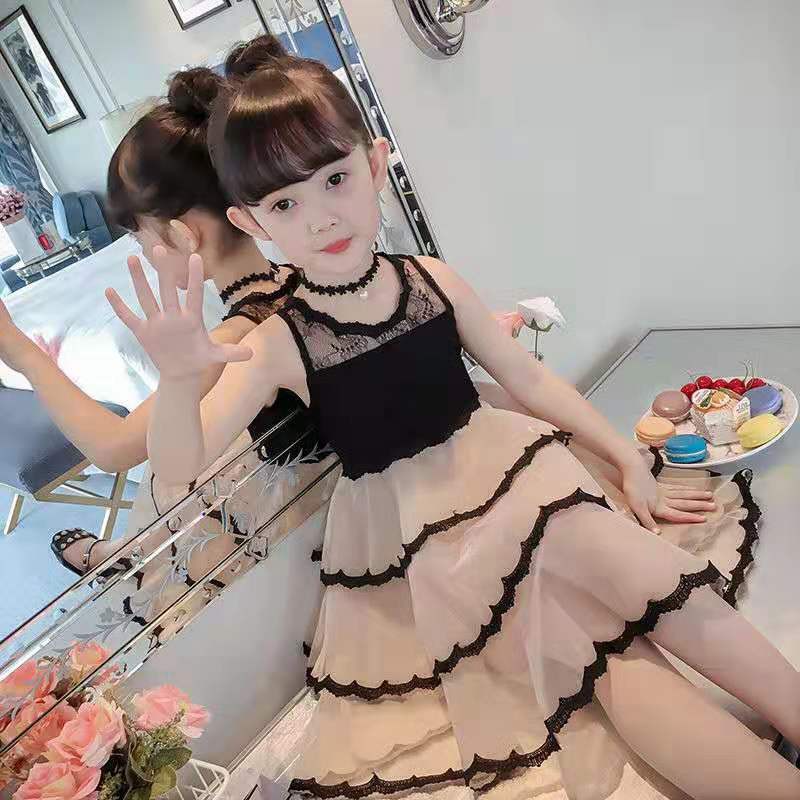 (NT005)Đầm bé gái nhiều tầng phối màu ren mềm đẹp  siêu dễ thương mẫu mới thu 2019