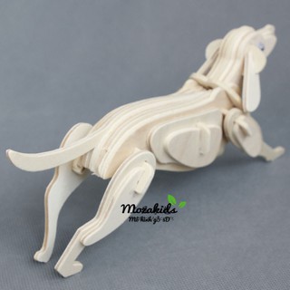 Đồ chơi lắp ráp gỗ 3D Mô hình Con Chó