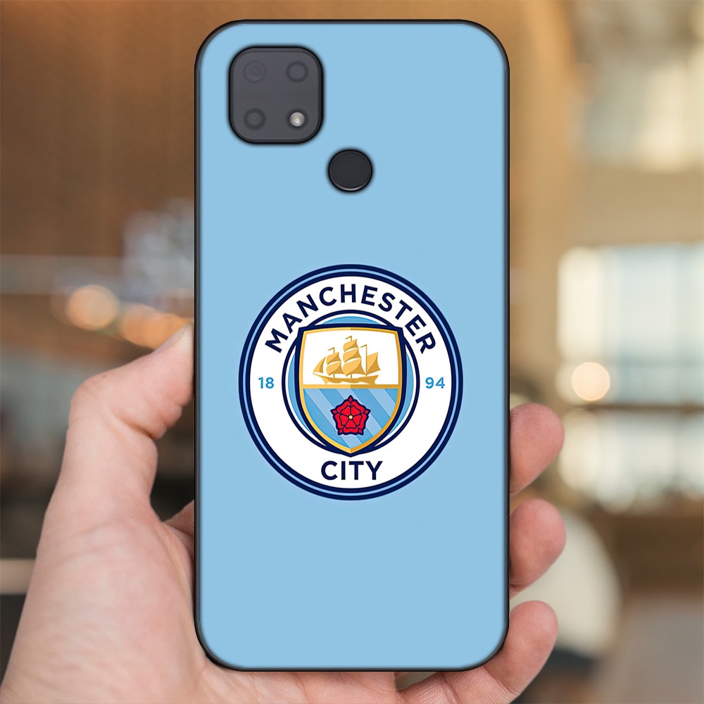 Ốp lưng Xiaomi Redmi 10C viền đen in hình Manchester City MC