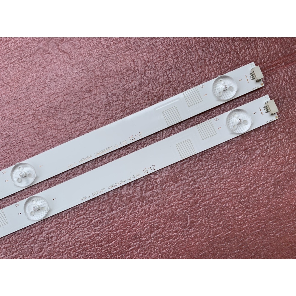 THANH LED TIVI SHARP 32LE280 32LE180 HÀNG MỚI 100% BỘ 2 THANH, MỖI THANH 5 BÓNG 3V, DÀI 61cm LBM320M0501