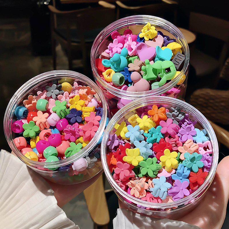 1 Kẹp Tóc Hình Mickey / Hoa / Trái Tim Nhiều Màu Dễ Thương Cho Bé Gái