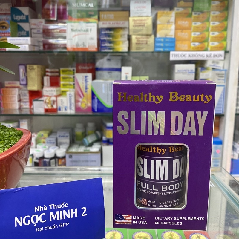 ✅ [Chính Hãng] Slim Day Thực phẩm hỗ trợ kiểm soát cân nặng (Hộp 60 viên)