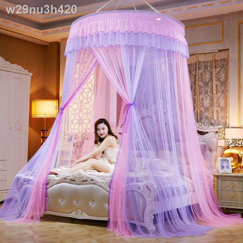 ┋❉> Không lắp đặt mái vòm Màn chống muỗi trần 1,5 mét mùng gia đình 1,8 giường đôi Kiểu công chúa