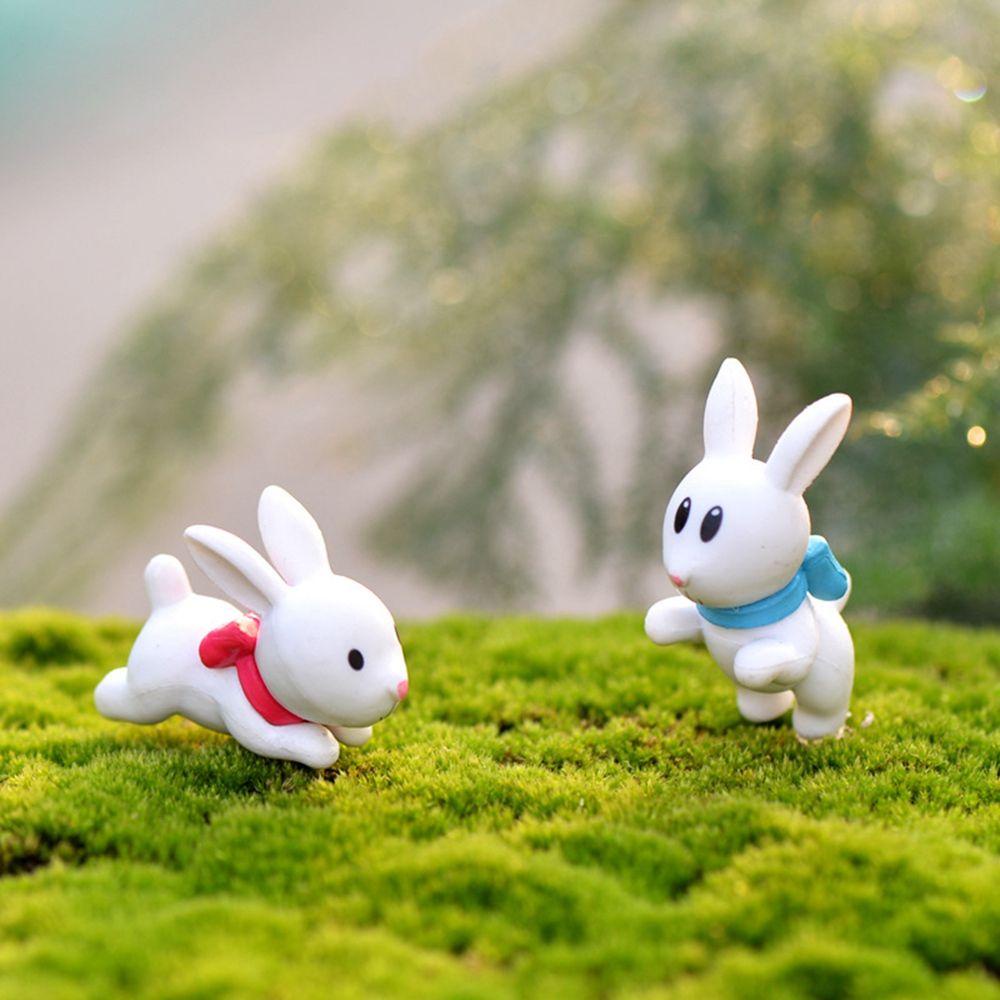 Mô Hình Thỏ Bunny Mini Bằng PVC Trang Trí Sân Vườn